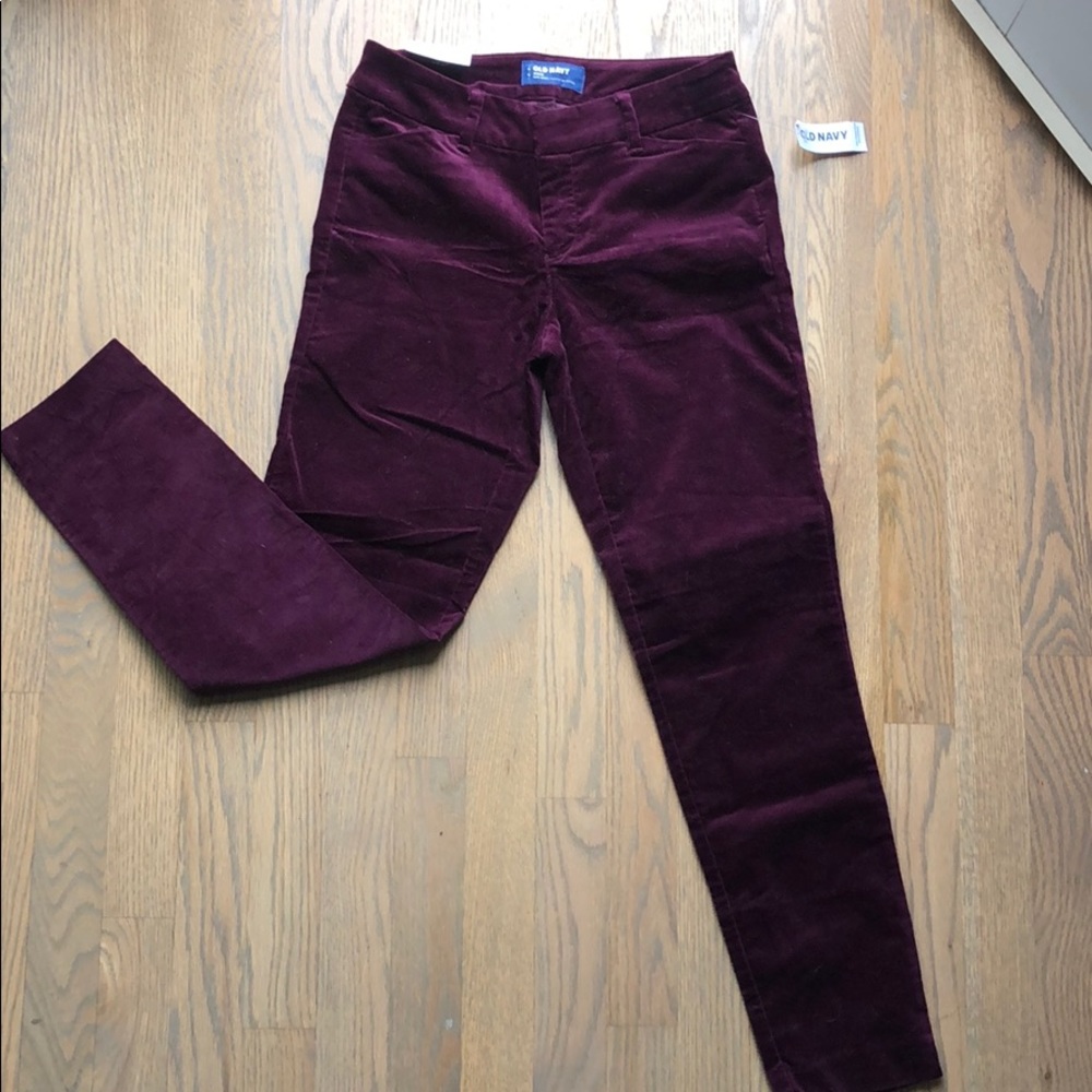 Plum Velvet Old Navy Pants